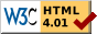 Valid HTML 4.01 Transit